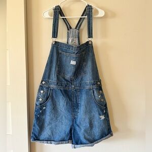 90s Style Levi Overall Shorts